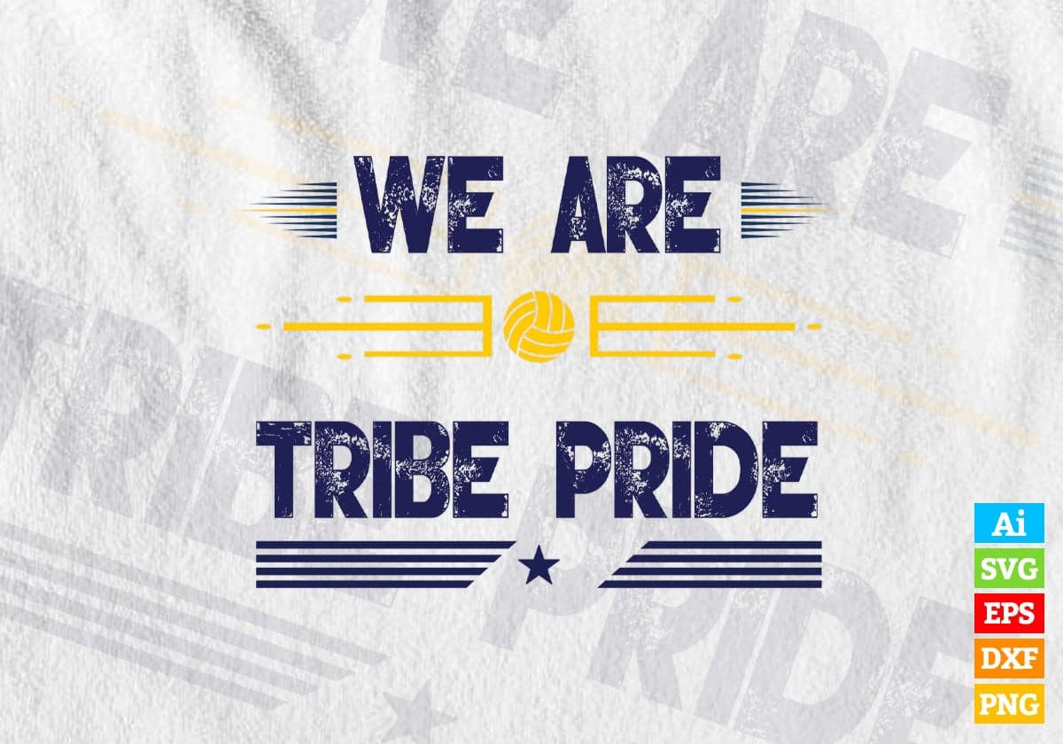 We Are Tribe Pride Volleyball Vector T-shirt Design in Ai Svg Png Files