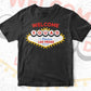 Welcome Squad in Fabulous Las Vegas Nevada Editable Vector T-shirt Design in Ai Svg Png Printable Files