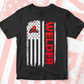 Welder American Flag Proud Profession Vector Tshirt Design Svg Files