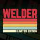 Welder Limited Edition Editable Vector T-shirt Designs Png Svg Files