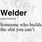 Welder Noun Vector T-shirt Design in Ai Svg Png Cricut Print Files