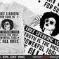 What I Know For Sure Is That Speaking Your Truth Is The Most Afro Editable T shirt Design In Svg Print Files