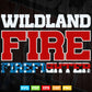 Wildland Fire Rescue Department Firefighters Firemen Uniform Svg Png Cut Files.