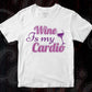Wine is My Cardio Drinking Vector T-shirt Design in Ai Svg Png Files