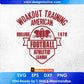 Woakout Training American College 1978 Football Athletic League American Football Editable T shirt Design Svg Cutting Printable Files