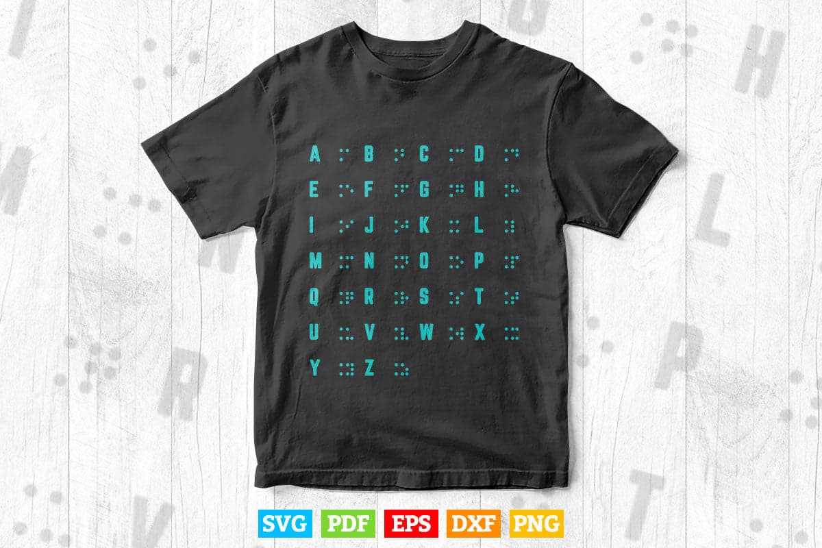 World Braille Day Alphabet Impaired Dots Braille Svg Digital Files