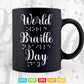 World Braille Day January 4th 2022 For Blind Svg Digital Files