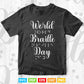 World Braille Day January 4th 2022 For Blind Svg Digital Files