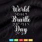 World Braille Day January 4th 2022 For Blind Svg Digital Files