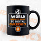 World Needs To Move To Digital Currency Crypto Btc Bitcoin Editable Vector T-shirt Design in Ai Svg Files