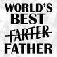 World's Best Father for Dad Lovers Father's Day Editable T-shirt Design in Ai Svg Files