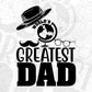 World’s Greatest Dad Father's Day T shirt Design In Svg Png Cutting Printable Files