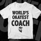 World's Okayest Coach Editable Vector T-shirt Designs Png Svg Files