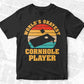 World’s Okayest Cornhole Player Cornhole Editable T shirt Design In Ai Svg Png Cutting Printable Files