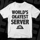 World's Okayest Server Editable Vector T-shirt Designs Png Svg Files
