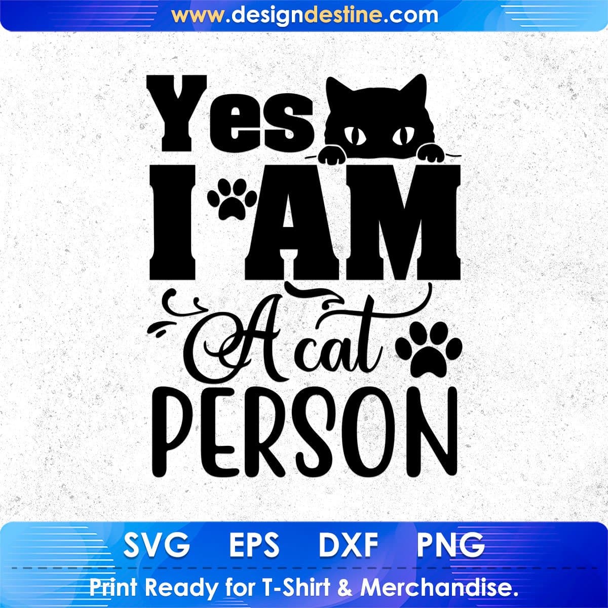 Yes I Am A Cat Person Animal T shirt Design In Svg Png Cutting Printable Files