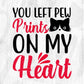 You Left Pew Prints On My Heart Animal T shirt Design In Svg Png Cutting Printable Files