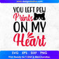 You Left Pew Prints On My Heart Animal T shirt Design In Svg Png Cutting Printable Files