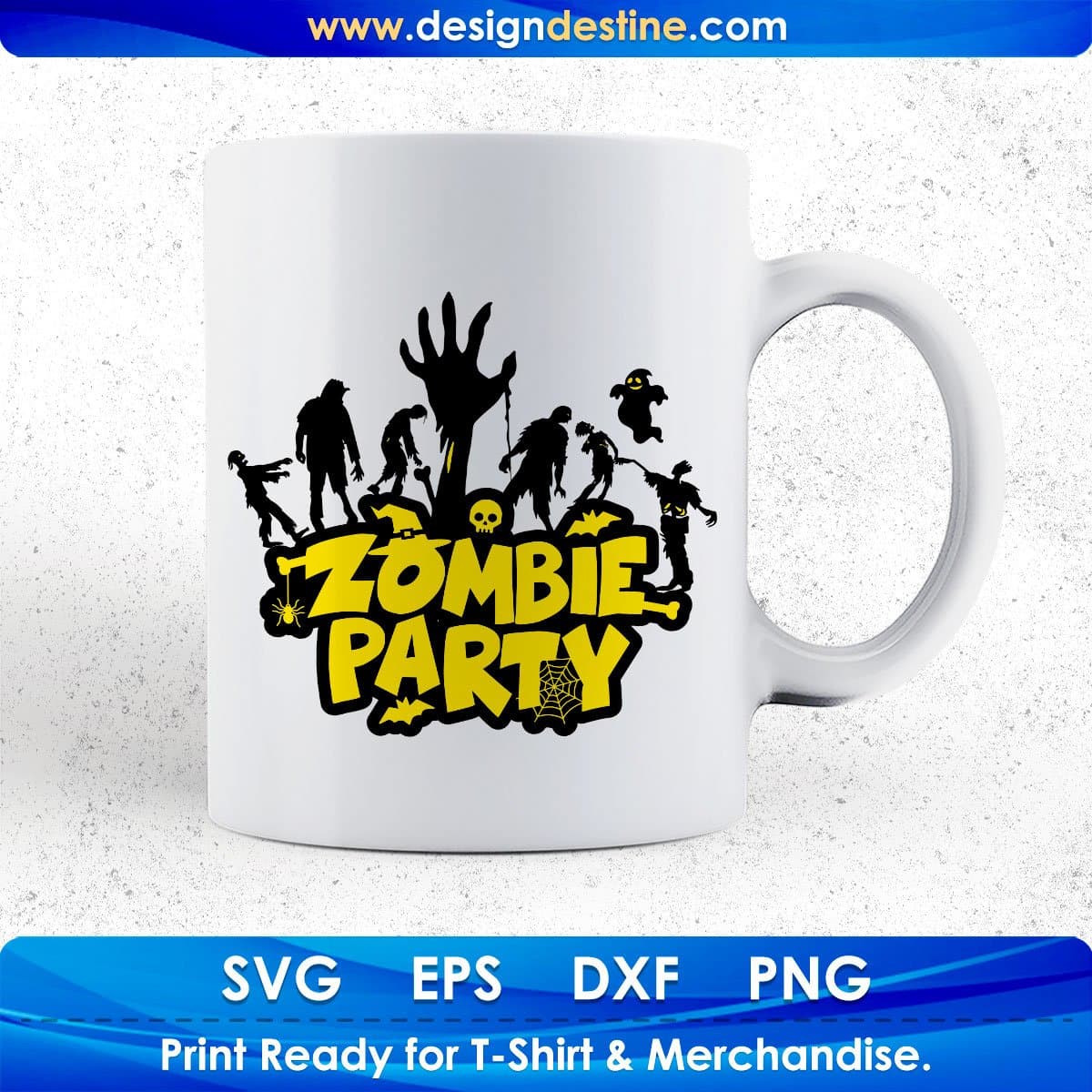 Zombie Party Halloween T shirt Design In Png Svg Cutting Printable Files